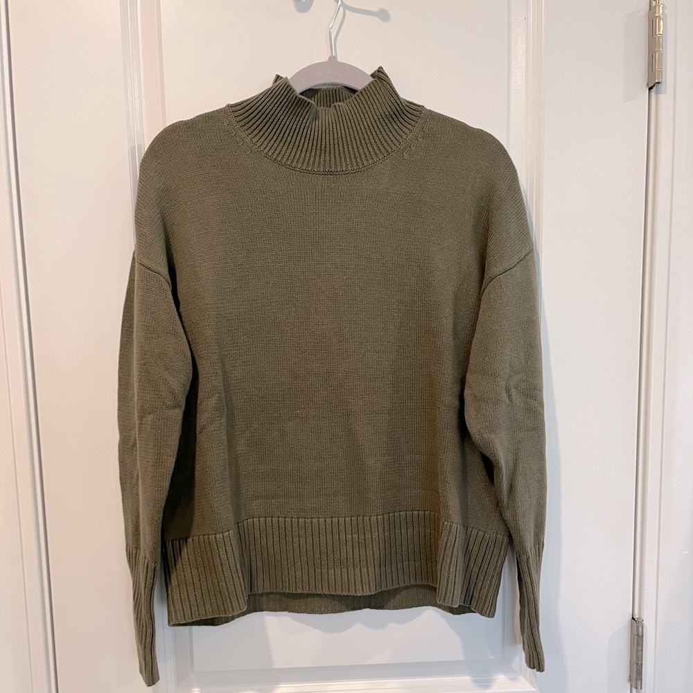 Gap Mock Neck Sweater green